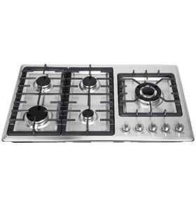 ALK-5807 5 Burner Stainless Steel Gas Stove Gas Hob with Cheap Price