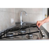 Easy Clean Silver Stainless Steel Built in Gas Hob with 3 Burner