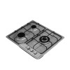 Easy Clean Silver Stainless Steel Built in Gas Hob with 3 Burner