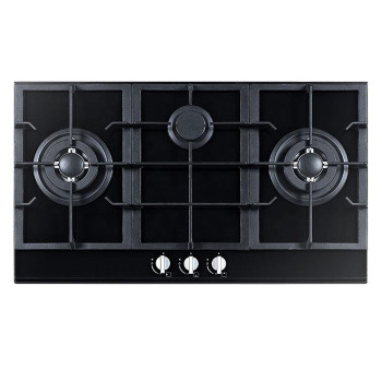 ALK-G9032 Tempered Glass Built-in Gas Hob Gas Stove Gas Cooktop 3 Burners 90cm manufacturer