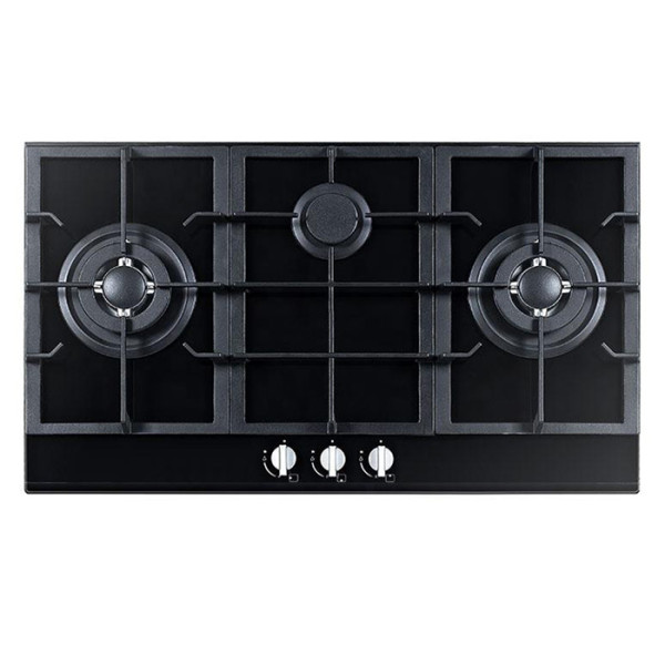 ALK-G9032 Tempered Glass Built-in Gas Hob Gas Stove Gas Cooktop 3 Burners 90cm LPG NG