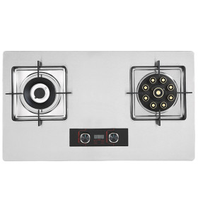 ALK Gas Kitchen Appliance G15 Stainless Steel Built-in Gas Hob with 2 Burners
