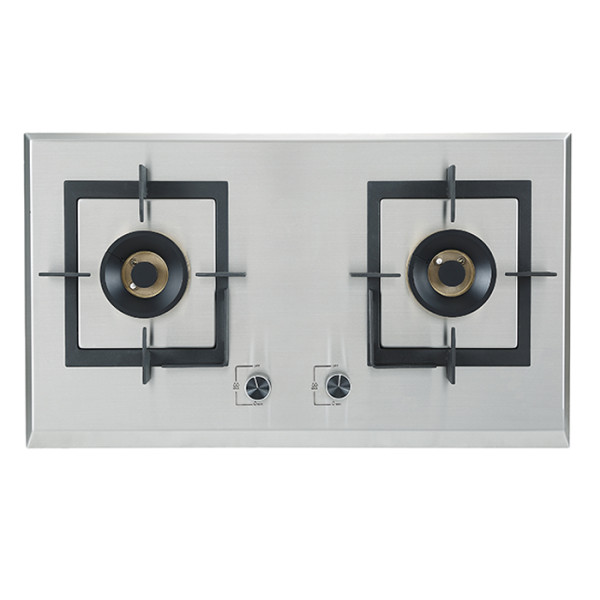 ALK Built-in Gas Hob with Safety Device - 2 Burners Stainless Steel