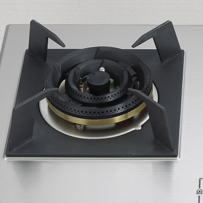 760mm LPG Portable Cast Iron Built-in Gas Hob with 2 Burners