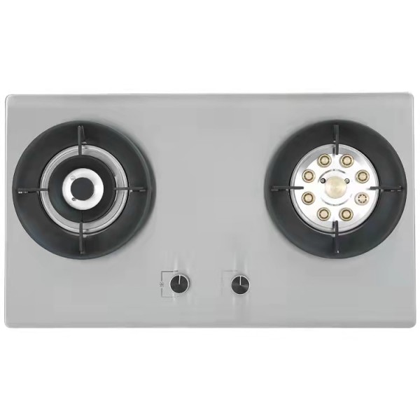 Silver Built-in Gas Hob with Stainless Steel Cooktop - Made in China