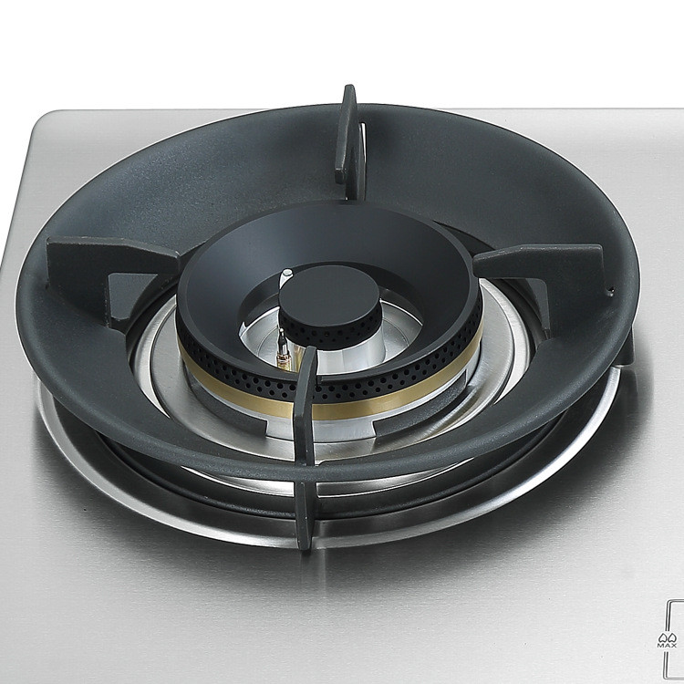 stainless steel gas hob