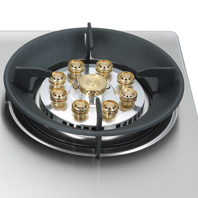 Silver Built-in Gas Hob with Stainless Steel Cooktop - Made in China