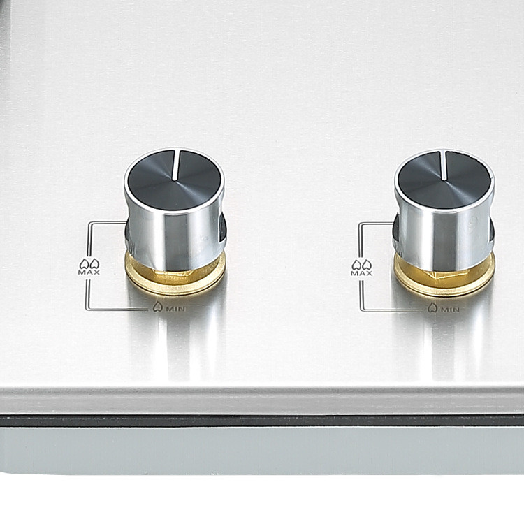 stainless steel foldable built-in gas hob