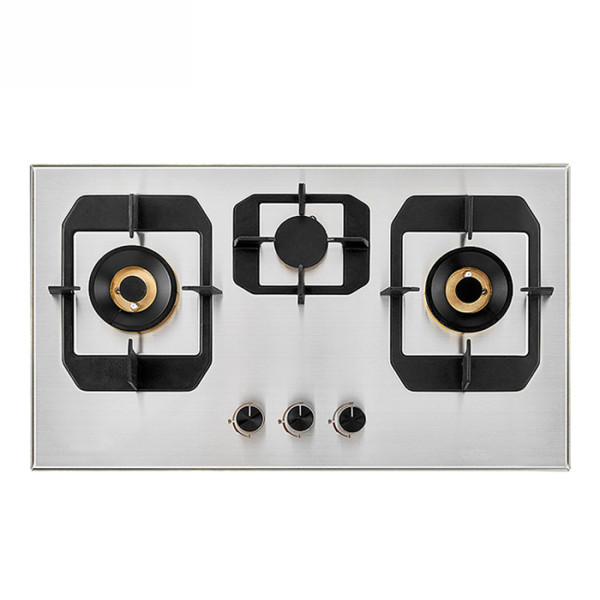 Gas Appliance Built in 3 burners Stainless Steel Gas Hob with Safety Device 76cm