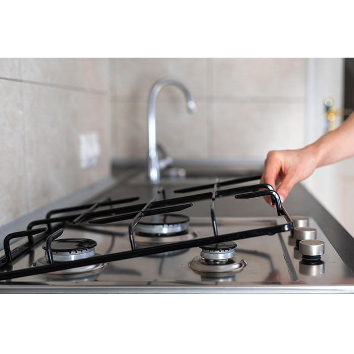 stainless steel gas hob