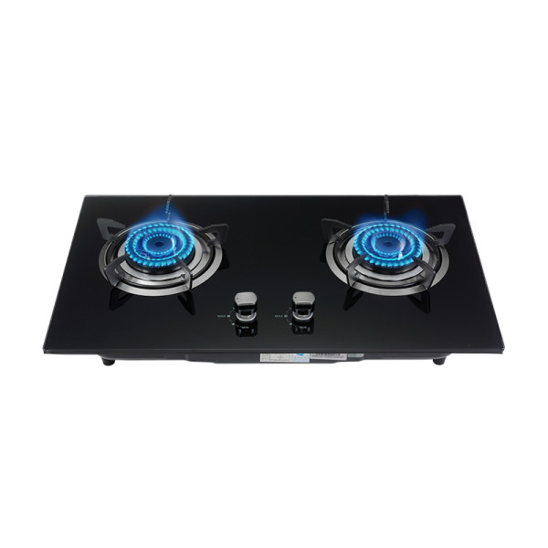 ALK-D7042 Tempered Glass Built-in Gas Hob Gas Stove with Safety Device 2 Burner