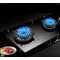 New Built-in 2 Burners Tempered Glass Gas Hob Manufacturer OEM