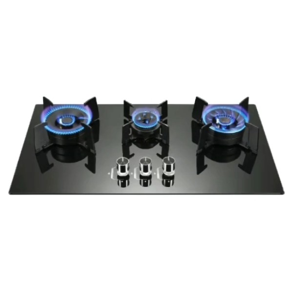 ALK-GB203 Glass Top Gas Hob Gas Stove Gas Cooker with 3 Chinese Sabaf Burner manufacturer