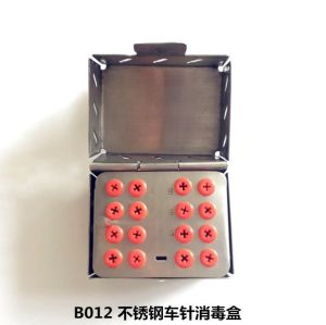 Stainless steel bur sterilization box
