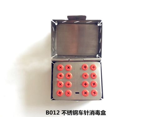 Stainless steel bur sterilization box
