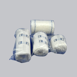 Vendaje de crepé de algodón elástico de algodón al por mayor para esguince de tobillo