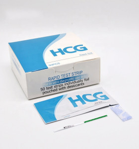 高精度の卸売HCG妊娠検査ストリップ