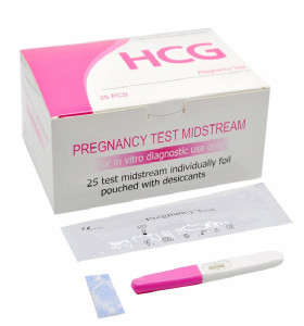 الجملة اختبار الحمل HCG منتصف الطريق مع دقة عالية