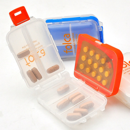 Caja de píldora de bolsillo ecológica al por mayor para almacenamiento y viaje de píldoras