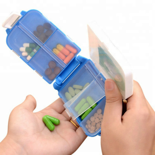 Caja de píldora de bolsillo ecológica al por mayor para almacenamiento y viaje de píldoras