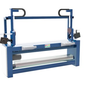 SEMI-AUTOMATIC FABRIC ROLL PACKING MACHINE ( SHRINK FILM PACKING AFTER FABRIC INSPECTION MACHINE )