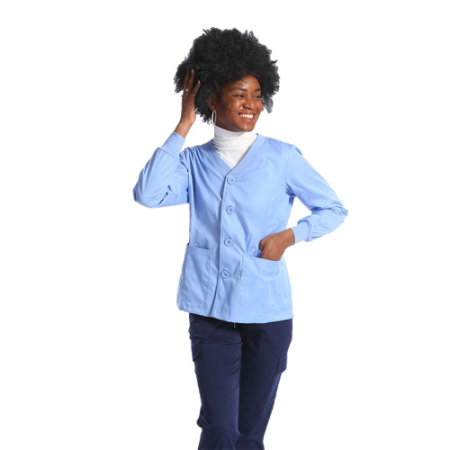 可以定制护士制服外套设计徽标来设计长短医疗外套