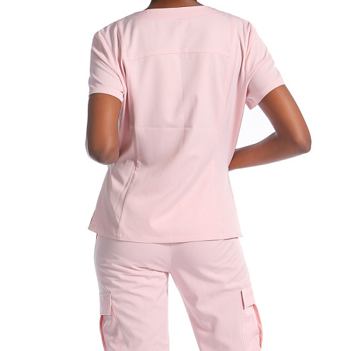 负担得起的磨砂制服短袖白色可定制的不同颜色的制服