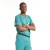 Uniformes médicos de colocación de manga corta de alta calidad con logotipo para médicos y enfermeras