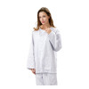 Unisex Patient Dressing Gowns | Plaid Stripe Long Sleeve Patient Gowns Washable | Cotton Patient Gowns Custom
