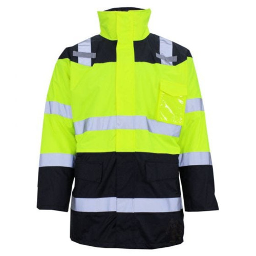 Men's Safety Jacket Uniforms |  Safety Jackets Reflective Top Detachable Hood | Custom Quality Safety Jackets With Company Logo