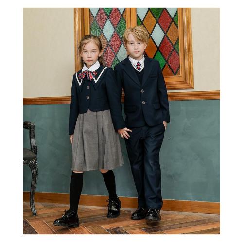 Trajes de uniformes escolares clásicos para niños y niñas
