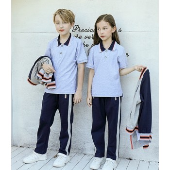 Summer School Uniforms Sets | Polo Shirt With Pleated Skirt | Breathable Quick Drying School Uniform | OEM&ODM