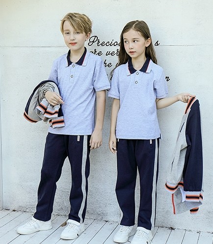 Summer School Uniforms Sets | Polo Shirt With Pleated Skirt | Breathable Quick Drying School Uniform | OEM&ODM