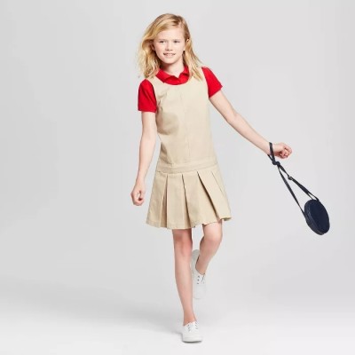School Uniforms For Girls | Cotton School Uniforms Jumper Dresses Quality | Custom Nice School Uniforms Dresses