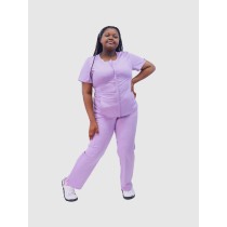 Plus Size Scrub Uniforms For Nurses | Short Sleeve Invisible Zip Up Scrub Uniforms | 4 Way Stretch Scrub Hospital Uniform Custom