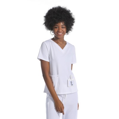 Medical Uniforms Scrubs | Scrub Uniforms Wholesale | Customized Patch Pocket Nurse Scrub Top With Pants Set | Scrub Uniforms For Nurses