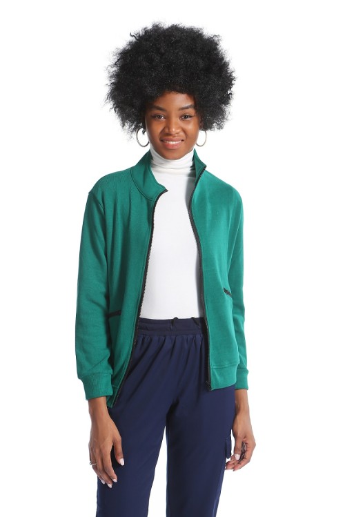 Nurse Jackets Fleece | Three Pockets Zip-up Scrub Jackets | Custom High Quality Nurse Jackets With Logo