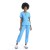Conjuntos de uniformes médicos elásticos para mujer | Blusas médicas y pantalones joggers lisos con media cremallera | Uniformes médicos personalizados al por mayor