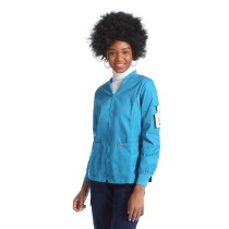 Scrub Jackets For Women | V-neck Zip-up Scrub Jackets Fitted | Waterproof Scrub Jackets Wholesale