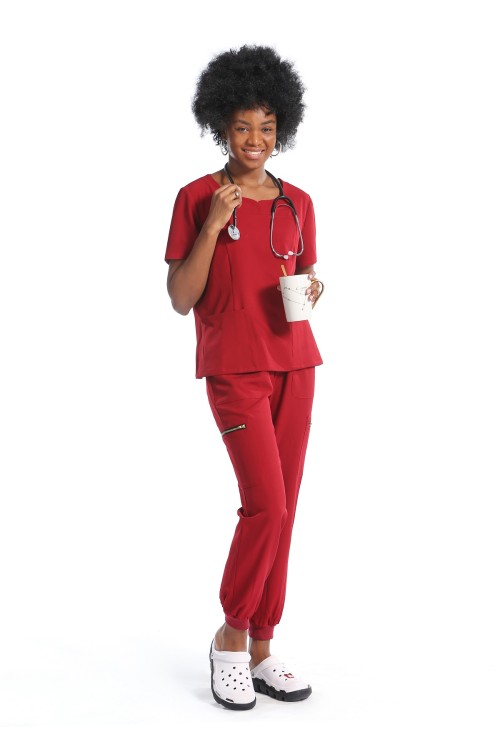 女式磨砂护士制服| SHOPBOP 6 口袋护士短袖磨砂制服 |批发磨砂制服时尚