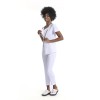 Nursing Uniform Scrub Sets For Women | Solid Short Sleeve Zip Scrub Nurse Uniforms Slim Fit | Wholesale Scrub Uniforms