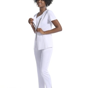 Nursing Uniform Scrub Sets For Women | Solid Short Sleeve Zip Scrub Nurse Uniforms Slim Fit | Wholesale Scrub Uniforms
