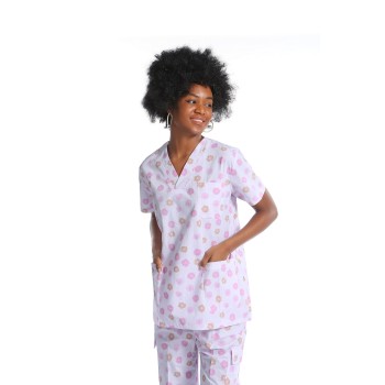 Printed Scrub Sets For Women | Quality Printed Medical Scrubs Tops&Pants Stretch | Medical Scrubs Wholesale