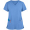 Scrub Tops For Women | 4 Pockets V-neck Scrub Tops Stretch Loose | Customizable Scrub Tops Quality Wholesale