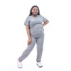Women's Plus Size Scrub Sets | V-neck Short Sleeve Solid 4 Way Stretch Scrub Sets | Wholesale Scrubs Sets Vendor