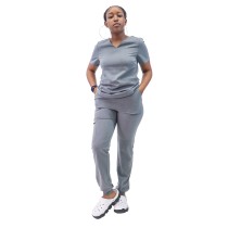 Scrub Uniforms For Nurses | V-neck Short Sleeve Stretch Scrub Tops&Jogger Pants | Quality Scrub Uniforms Wholesale