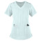 Women's Scrub Tops Elastic | 3-Pocket Lace Up Grommet Scrub Tops Cotton | Quality Scrub Tops In Bulk Affordable