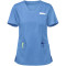 Solid Color Scrub Tops For Women | 3-Pocket Welt V-Neck Stretchy Scrub Tops | Wholesale Quality Scrub Tops Cotton