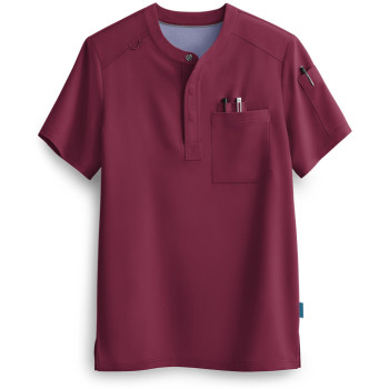 Men's Henley Scrub Tops | 3-Pocket Short Sleeve Henley Scrub Tops | Wholesale Quality Scrub Tops Online