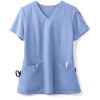 Solid Color Scrub Tops For Women | 4-Pocket V-Neck Stretch Scrub Tops Cotton | Wholesale Scrub Tops Nursing
